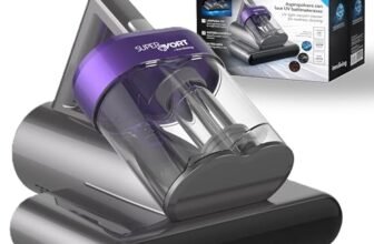 Innoliving Supervort UV Aspirapolvere Battimaterasso INN-663 con Luce UV, Sistema a Vibrazione 4000 oscillazioni/min, Filtro HEPA Lavabile, Ideale per Materassi, Coperte e Imbottiti