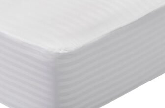 Pikolin Home Coprimaterasso 200×200 cm in 100% Cotone Sanforizzato, Traspirante, Morbido e Anti‑restringimento, Lavabile in Lavatrice, Angoli Elasticizzati