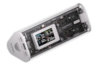 SHARGEEK 170 Power Bank 24000mAh 140W PD 3.1 con Screen Display, Batteria Esterna Portatile a Ricarica Rapida, Compatibile con iPhone 16/15/14, MacBook Pro, Computer Portatili e Altri Dispositivi