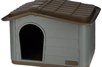 Kerbl Pet casa per gatti Paola Eco, grigio-verde/marrone, 75x59x55 cm, cuccia per gatti, 100% plastica riciclata, cani, gatti