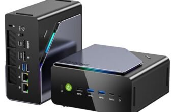 Mini PC Gaming AMD Ryzen 7 H 255 (upgrade 8745HS, fino a 4,9 GHz), Mini PC barebone (NO DDR, NO SSD) supporta DDR5, PCIe 4.0 x4, USB4.0, LAN 2.5G, Quad Display 4K, OCuLink – Gaming, Ufficio e Business