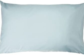 Amazon Basics Federe in microfibra, 50×80 cm (Confezione da 2), Blu spa