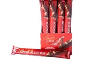 Lindt LINDOR Snack Cioccolato al Latte, Formato 38g, 24 pezzi
