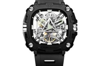 CIGA Design Orologio Meccanico Automatico Serie X Occhio di Horus da Uomo con Cassa in Bioceramica e Cinturino in Silicone Argento Moderno