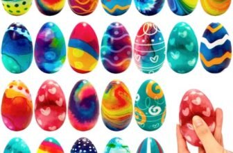 SingingWang 24 pcs Uova di Pasqua Decorative, Uova Pasqua, Palline Antistress, PU, per Decorazioni Pasquali, Regalo di Pasqua (C)