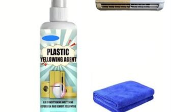 Plastica ingiallimento rimozione restauratore spray, 100 ml detergente per plastica, ingiallimento, rimozione di nicotina, spray detergente, ingiallimento per superfici in PVC e plastica bianca (1