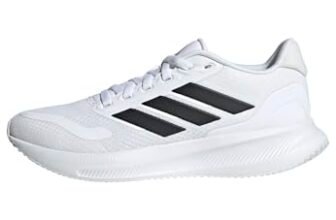 adidas Unisex – Bambini e Ragazzi RUNFALCON 5 Shoes Junior, Cloud White/Core Black/Core Black, 40 EU