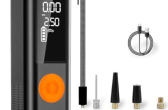 Windgallop Compressori Portatili Piccolo Compressore D’aria Gonfiatore Per Pneumatici Manometro Pompa Per Pneumatici Per Auto 12V DC Compressore Per Pneumatici Pompa Di Aria Elettrica