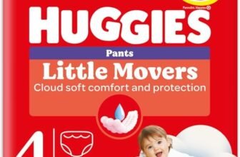 Huggies Little Movers Pannolini Mutandina Taglia 4 (9-14 kg), Ultra assorbente, Protezione completa, 60 Pz