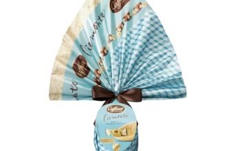 Caffarel Uovo di Pasqua 2026 Piemonte Cioccolato Bianco e Nocciole con Pralina, Formato 270g