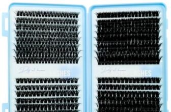 VEGCOO 560 Pezzi Ciglia Finte Extension Ciglia, 60-100-120-150D Curl Ciglia Finte Ciuffetti, 10-16mm Kit di Extension per Ciglia, DIY Eyelash Extension per Ragazze e Donne Principianti
