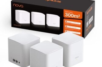 Tenda Nova MW5G Sistema WiFi Mesh, Dual Band AC1200 con Copertura Fino a 350 ㎡, 2 Porte Gigabit Ethernet, Soluzione WiFi Ideale per Casa Grandi con Muro Spesso, Confezione da 3 Pezzi