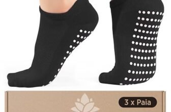 3 Paia di Calze Antiscivolo con Grip per Yoga, Pilates, Fitness, Danza e Barre – Traspiranti, Sicure, Prevenzione Caduta EU 37-42