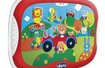 Chicco Gioco Tablet Degli Animali, Elettronico Parlante Con Contenuti Divertenti Sugli Animali, Batterie Incluse, 12-36 Mesi, Multicolore