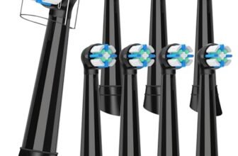 8 Testine di Ricambio Compatibile con Oral B IO 2/3/4/5/6/7/8/9/10 Spazzolini Elettrici, Ricambi Spazzolino Compatibile con Oral B IO (Nero)