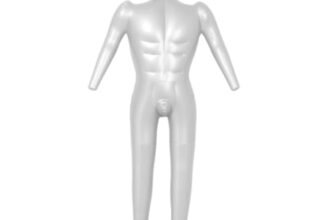 NEIQIUWING Bambola gonfiabile del manichino del corpo totale, torso maschio, mostra del modello di abbigliamento sartoriale