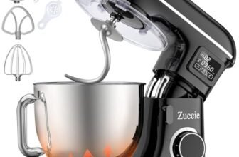 Zuccie Planetaria 1500W 8L Impastatrice Planetaria Robot da Cucina 6 Velocità Fermentazione e LCD Temporizzazione Multifunzione Impastatrice Professionale
