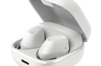 Sennheiser ACCENTUM True Wireless Auricolari – Suono cristallino con ANC ibrido, design ergonomico, durata della batteria di 28 ore, interfaccia tattile e doppio microfono – Bianco