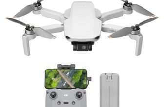 DJI Mini 4K, drone per adulti, fotocamera 4K HD, < 249 g, stabilizzatore 3 assi, trasmissione video 10 km, return automatico, resistenza al vento, 1 batteria per tempo di volo 31', volo intelligente