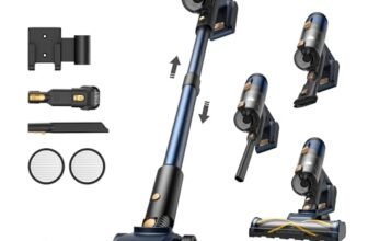 Vexilar Aspirapolvere Senza Fili 58000Pa/ 50Min Aspirapolvere Lavapavimenti Potente Scopa Elettrica Senza Fili Ultraleggero,Antigroviglio,V12 Aspirapolvere Senza Sacco