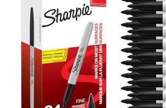 Sharpie Pennarelli indelebili | punta fine | Inchiostro nero | confezione da 24