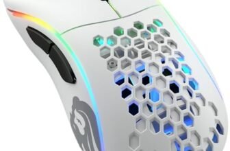 Glorious Gaming Model D Wireless Mouse da gaming senza fili – Superleggero 69 g, wireless 2,4 GHz senza lag, fino a 71 ore di batteria, RGB, sens. BAMF, ergon., 6 tasti – Bianco opaco