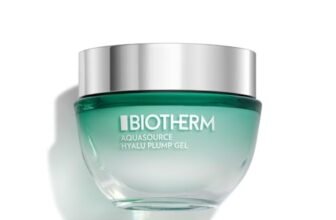 BIOTHERM Aquasource Hyalu Plump Gel, Trattamento Viso Idratante in Gel, Con Acido Ialuronico e Regenerating Biotech Plankton, Pelli da Normali e Grasse, Pelle Visibilmente Più Tonica e Luminosa, 50 ml