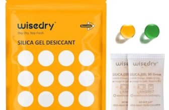50 grammi x 6 confezioni Silice gel bustine sacchetti con Perle arancioni Indicatore di umidità Desiccant deumidificatore per per essiccatore d’aria assorbi umidità