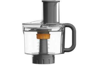 Kenwood MultiPro Food Processor KAH65.000PL, Accessorio Impastatrice, 5 Dischi da Taglio con Disco Regolabile per Affettare, Sistema ExpressDice, Capacità 1.2 L, Borsa Porta Accessori, Argento
