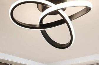 Comely Plafoniere LED Soffitto, 23W 2500LM Lampada da soffitto a LED Moderna, Design Creativo Lampadario in Acrilico per Soggiorno, Camera da letto, Cucina, Bagno, Bianco Neutra 4500K