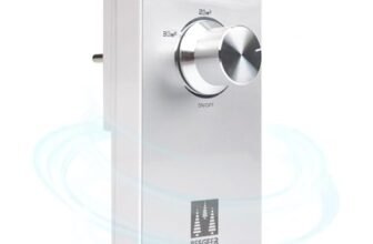 Spessn Generatore di ozono purificatore d’aria, sterilizzatore antiodore, per camere, bagni, animali domestici, formaldeide e odore – Argento