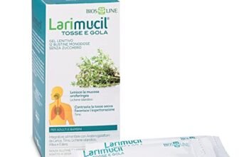 BIOS LINE Larimucil Tosse e Gola, Integratore Alimentare, Integratore Tosse, Gel Fluido Contrasta Tosse Secca e Grassa, Lenisce la Mucosa Orofaringea, 12 Bustine Monodose 10ml Senza Zucchero