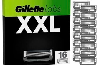Gillette Labs Lamette Di Ricambio Per Rasoio Da Uomo, Confezione Da 16, Compatibili Con Gillette Labs Con Barra Esfoliante E Heated Razor, Rasatura Profonda Uomo, Lame di Precisione