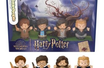 Little People Collector – Harry Potter e il prigioniero di Azkaban, 4 personaggi in Edizione Speciale, include Harry, Sirius Black, Remus Lupin e Peter Minus, giocattolo da collezione, 8+ anni, HVG47