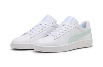 Puma Puma Smash 3.0 L – Scarpe da Ginnastica Unisex, Puma White-Peaceful Blue,