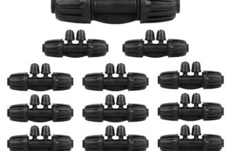 Wzzy Gurden 15 pezzi Irrigazione Giardino Barbed Tee Connettore T Tubo Da Giardino Tubo Acqua Connettore Barbed Tee, 16 mm fino a 4/7, Tubo di Irrigazione Anti Drop Qualità Raccordi per Irrigazione