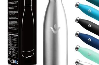 Motswedi Borraccia Termica Bambini, 500ml 18/8 Acciaio Inox, Bottiglia Termica, Doppia Parete, Borracce Termiche, Borraccia Acciaio Inox, Bottiglia acqua per Palestra, Ufficio, Acciaio Inossidabile