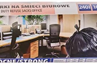 Office Products 22021252-05 – Sacchetti per la spazzatura da 240 l, in LDPE resistente agli strappi, 240 l, colore: nero, spessore della pellicola: 30 μm