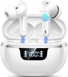 Cuffie Bluetooth 5.4, 2026 Auricolari Bluetooth Stereo HiFi, 48 Ore Cuffiette In Ear con 4 ENC Cancellazione Rumore Mics, IP7 Impermeabili Cuffie Senza Fili per iOS/Android, Cuffiette Touch Control