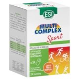 ESI, Multicomplex Sport, Integratore Alimentare di Sali Minerali per Sportivi con Potassio, Magnesio e Sodio, Contrasta l’Affaticamento e Restituisce Energia, Senza Zuccheri, 24 Bustine