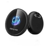AI Badge – Traduttore vocale con 60 lingue in tempo reale, Smart E-Badge portatile con schermo LCD HD, Bluetooth 6.0, traduttore vocale per viaggi, affari