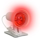 Lotvic Lampada Infrarossi 150 Watt, Termica con Timer, Luce Rossa per Viso, Corpo, Muscolare, Schiena, 1 Unità
