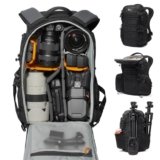 Lowepro ProTactic BP 350 AW III Zaino Professionale per Fotocamera, Accesso Multiplo, DSLR/Droni/Mirrorless, Laptop fino a 14′, Copertura Antipioggia, per Fotografi e Videografi, Capacità 17L