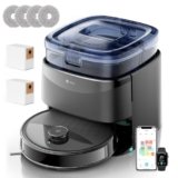Lefant M3Max Robot Aspirapolvere Lavapavimenti con Mappatura, 20000Pa, Stazione All-in-One, Navigazione dToF, Ostacoli PSD, 3.2L Autosvuotamento, Lavaggio Mop 45°C, Asciugatura, WiFi 2.4G/5G/Alexa/APP