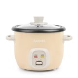 AROMA® Mini Rice Cooker, 2-Cup (Uncooked) / 4-Cup (Cooked), Grain Cooker, Soup Maker, Oatmeal Cooker, Auto Keep Warm, 1 Qt, Milk Tea color