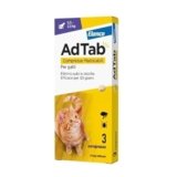 AdTab Compresse Masticabili per gatti da 0,5-2,0 Kg – 3 compresse