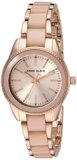 Anne Klein Women’s Rose Gold-Tone and Light Pink Resin Bracelet Watch