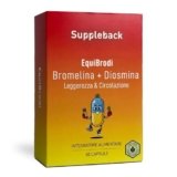 Suppleback Bromelina + Diosmina – Integratore Alimentare con Centella Asiatica e Rusco – 60 Capsule Vegetali – Enzima da Ananas – Made in Italy