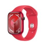 Apple Watch Series 9 [GPS + Cellular 45mm] Smartwatch with (Product) RED Aluminum Case with (Product) RED Sport Band M/L. Fitness Tracker, Blood Oxygen & ECG Apps, Always-On Retina Display