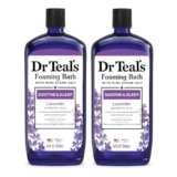 Dr Teal’s Foaming Bath with Pure Epsom Salt, Soothe & Sleep with Lavender, 34 fl oz (Pack of 2)